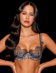 Addison Zebra 3 Piece Lingerie Set