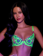 Aluna Green Bra