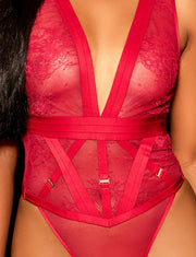 Belinda Crimson Bodysuit