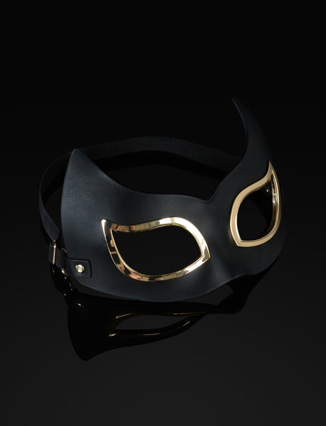 BlackLeatherCatMask