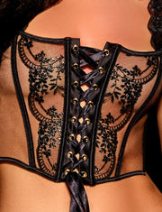 ELEANOR IN SCHWARZ KORSETT