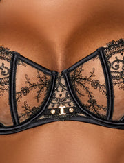 Gabrielle Black Bra & Bottom Lingerie Set