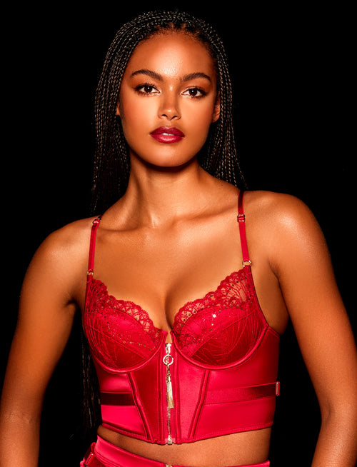 Gloria Red Bustier