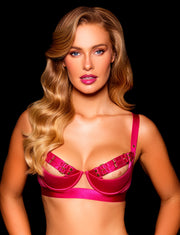 ENSEMBLE SOUTIEN-GORGE & BAS JASMIN ROSE FUSCHIA