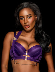 Kukuro Purple Bra & Bottom Lingerie Set