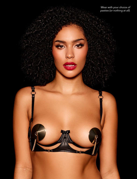 Kylah Black Bra & Bottom Lingerie Set