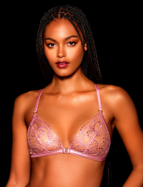 Noelle Pink Bralette & Bottom Lingerie Set