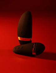 Perla Black Vibrating Thong