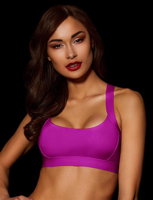 ESSENTIALS MAGENTA CROP TOP